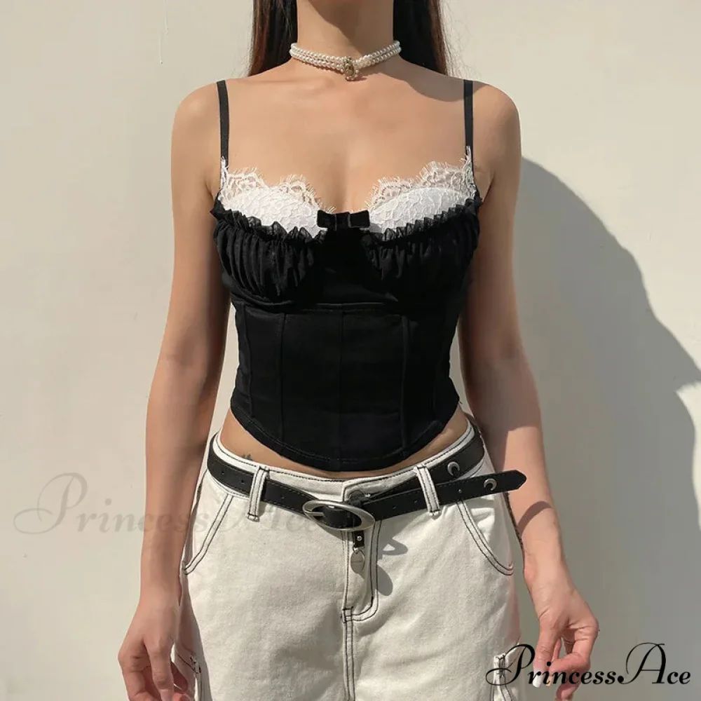 Ruched Patchwork Stylish Bustier Top - Image 2
