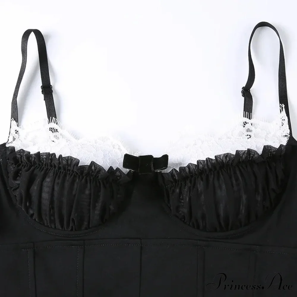 Ruched Patchwork Stylish Bustier Top - Image 8