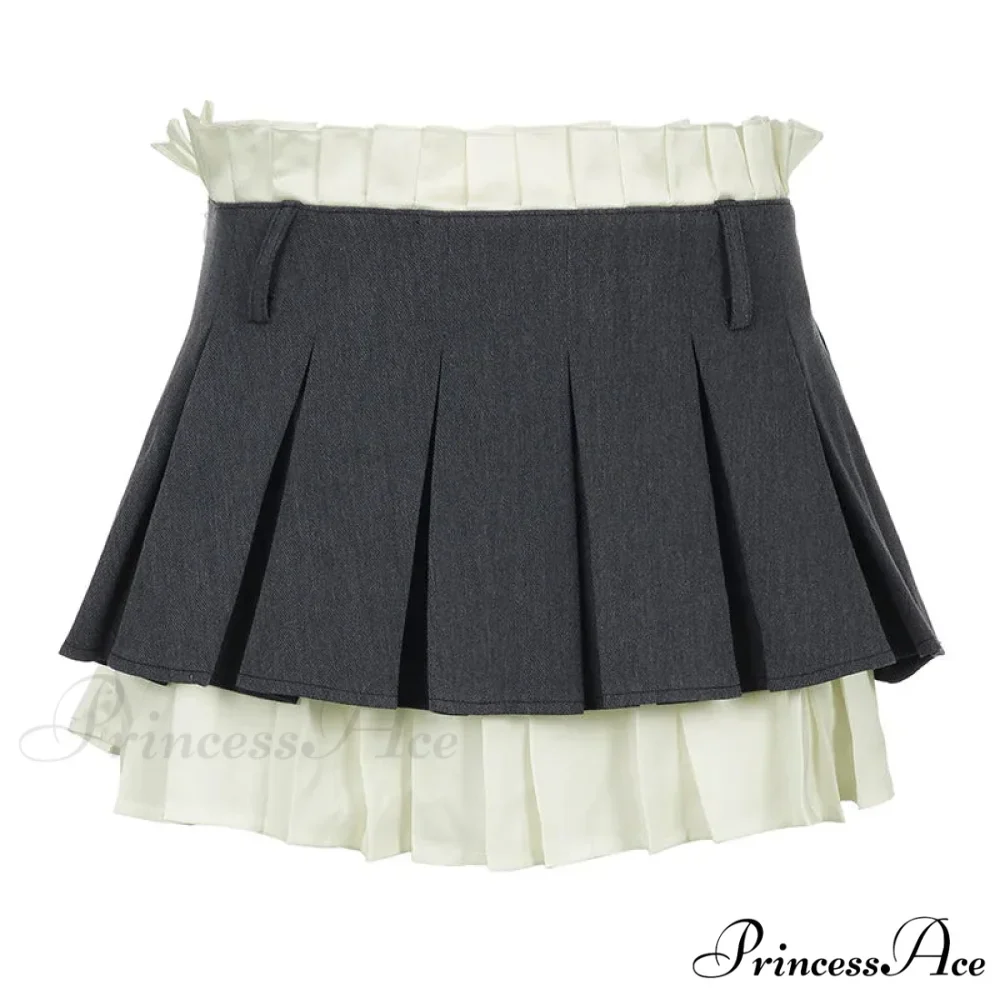 Layered High-Waisted Stylish Mini Skirt - Image 5