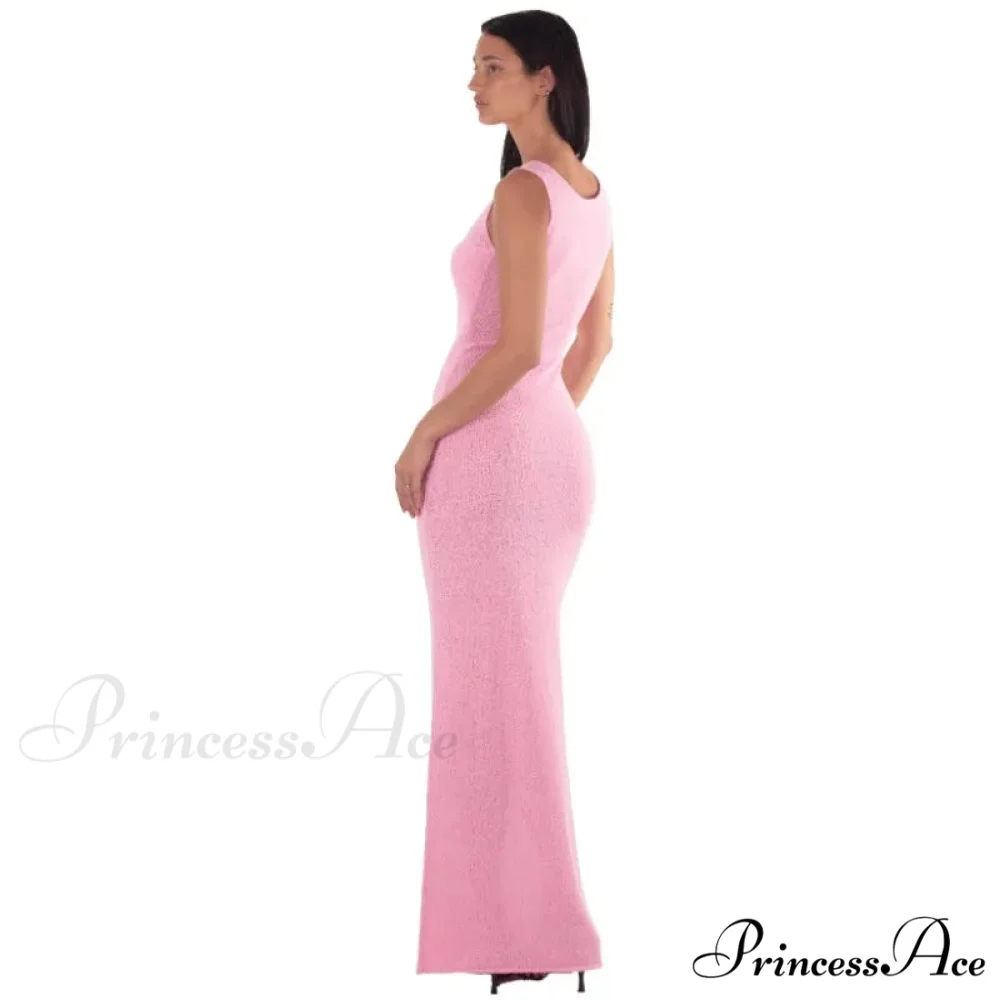 Ribbed Knit Bandeau Charming Sleeveless Midi Dress - Image 11
