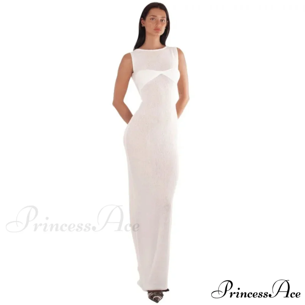 Ribbed Knit Bandeau Charming Sleeveless Midi Dress - Image 13