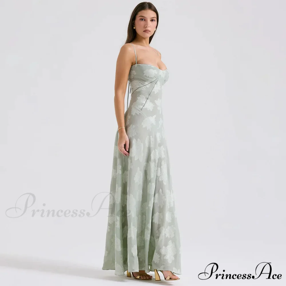 Floral Print Stylish Sheer Maxi Dress - Image 12