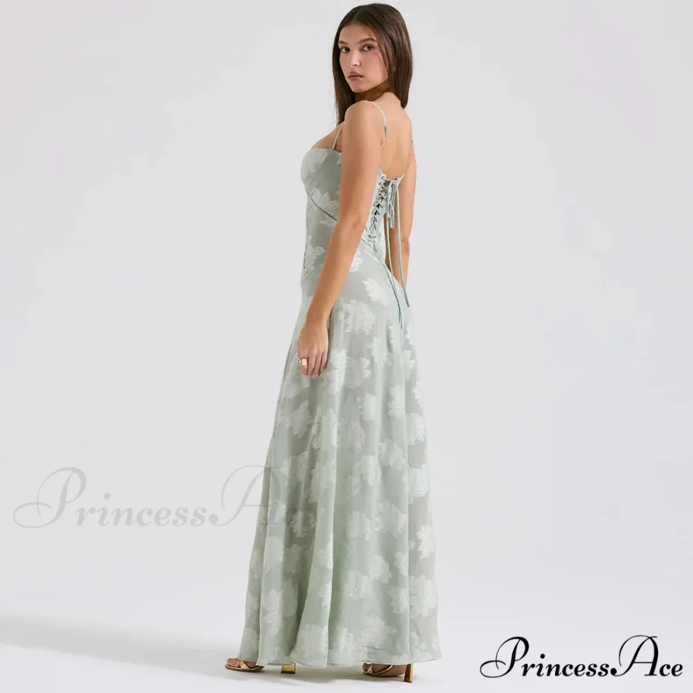 Floral Print Stylish Sheer Maxi Dress - Image 13
