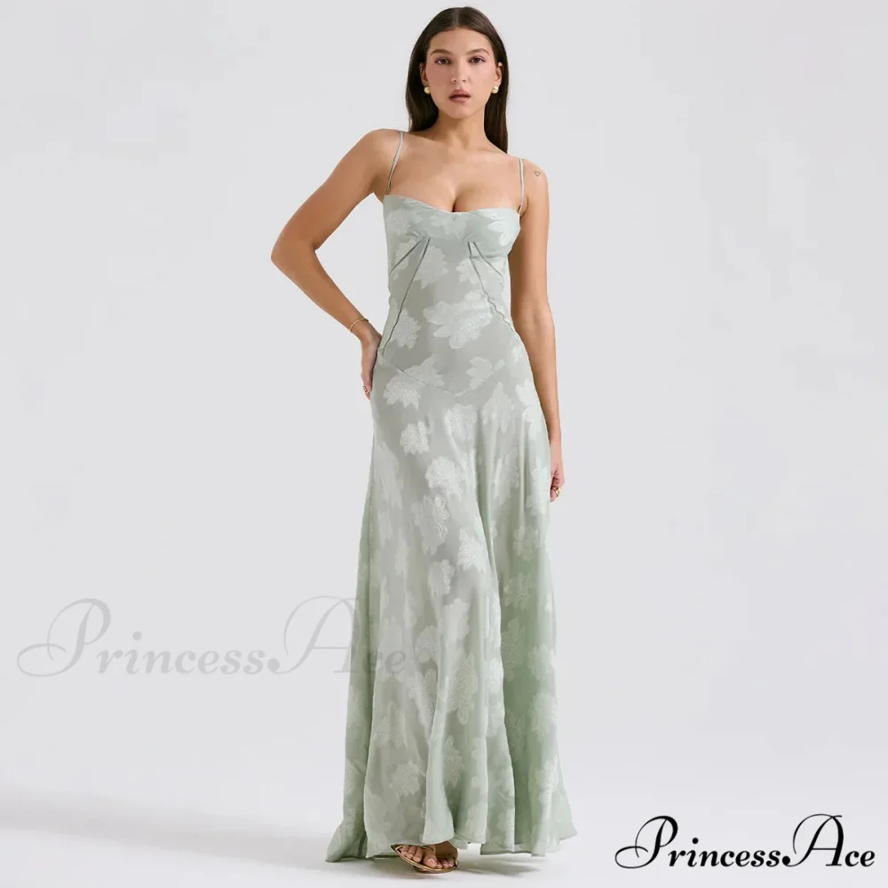 Floral Print Stylish Sheer Maxi Dress - Image 2