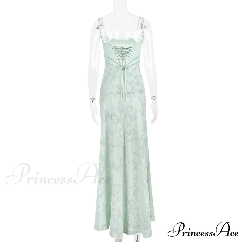 Floral Print Stylish Sheer Maxi Dress - Image 26