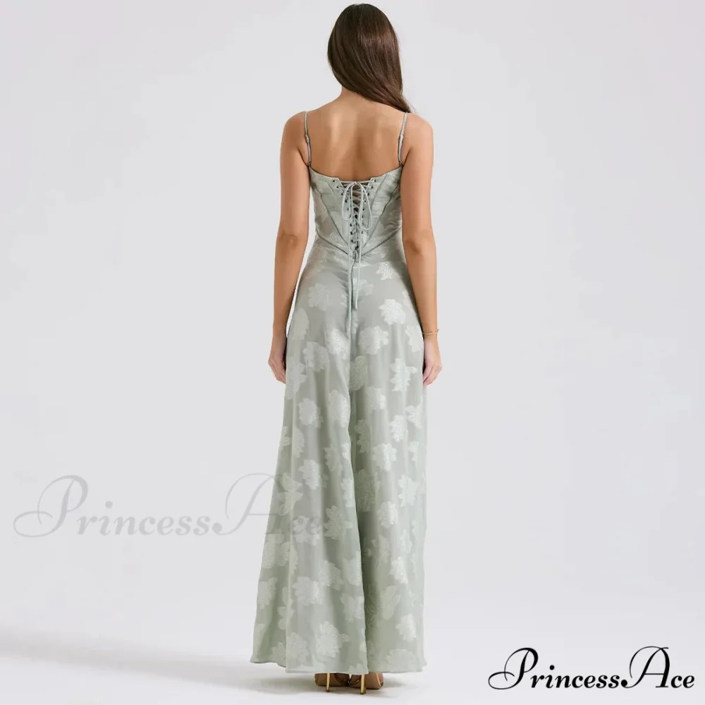 Floral Print Stylish Sheer Maxi Dress - Image 4