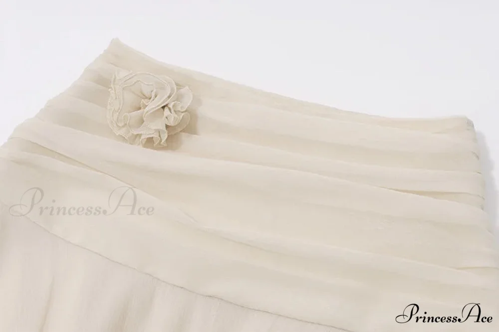 Ruched V-neck Bralette And Graceful Frill Mini Skirt Set - Image 15