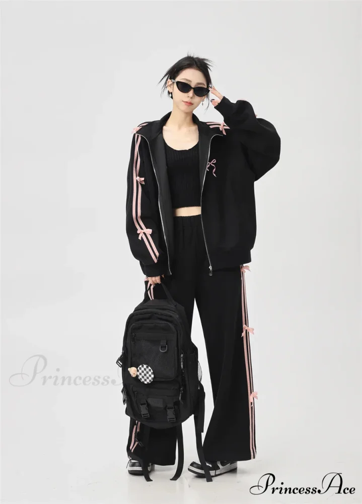 Bow Elegant Tracksuit Set - Image 14