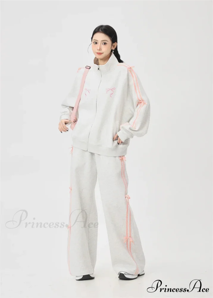 Bow Elegant Tracksuit Set - Image 16