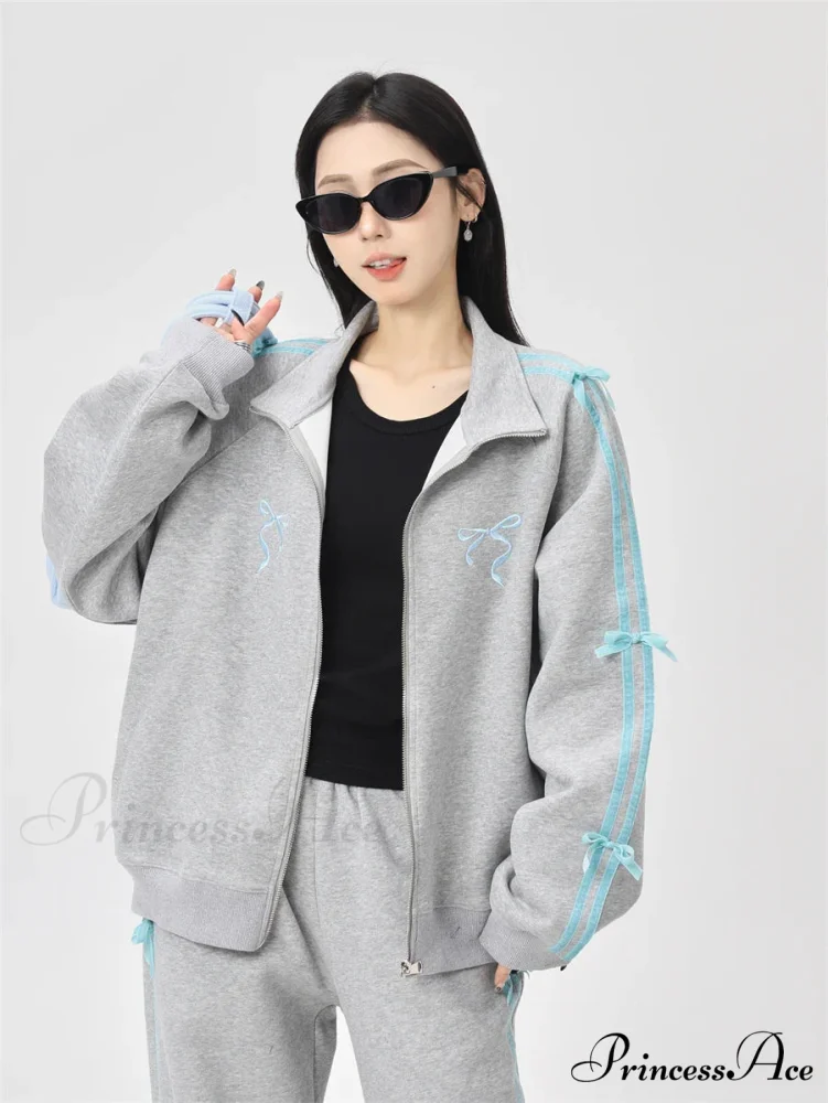 Bow Elegant Tracksuit Set - Image 21