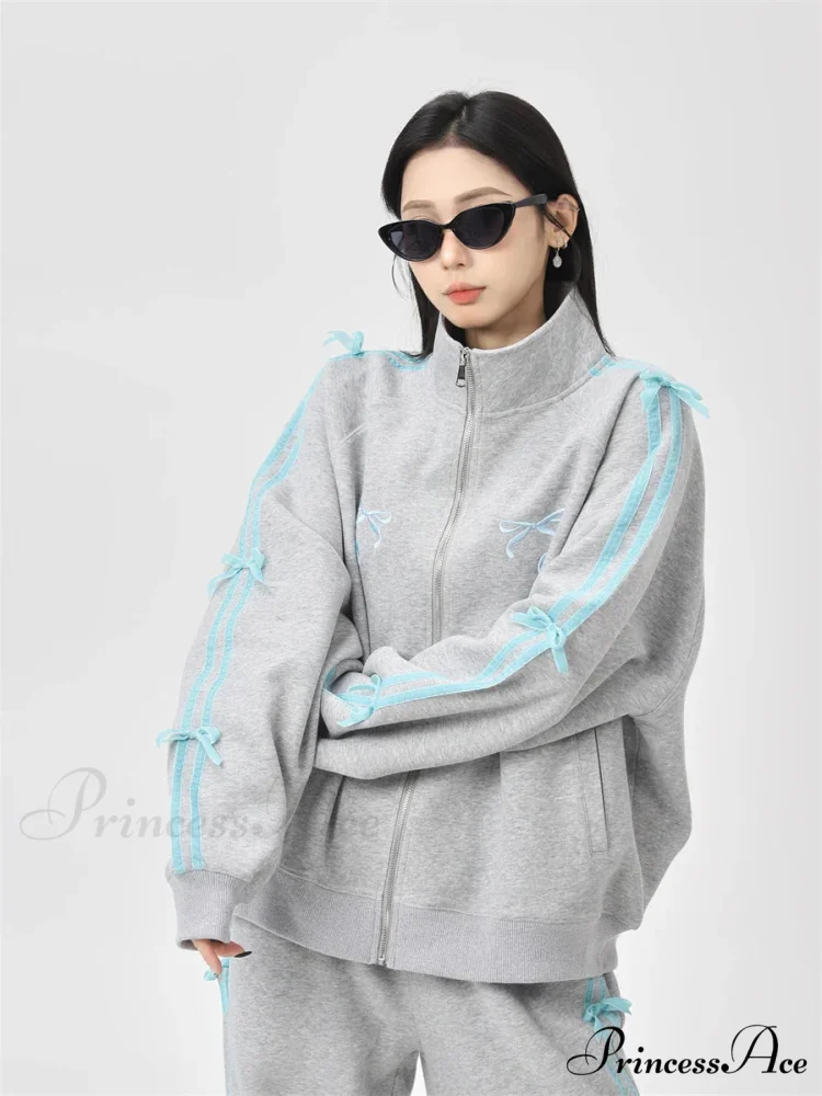 Bow Elegant Tracksuit Set - Image 3