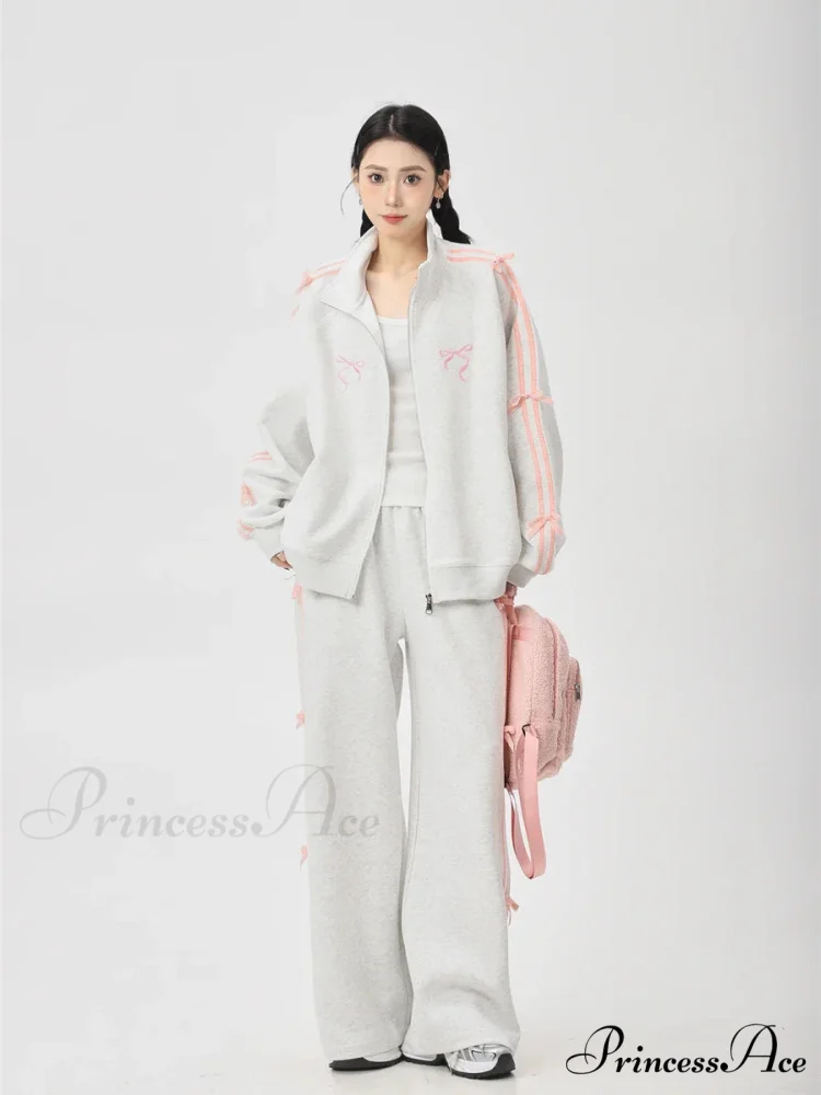 Bow Elegant Tracksuit Set - Image 4