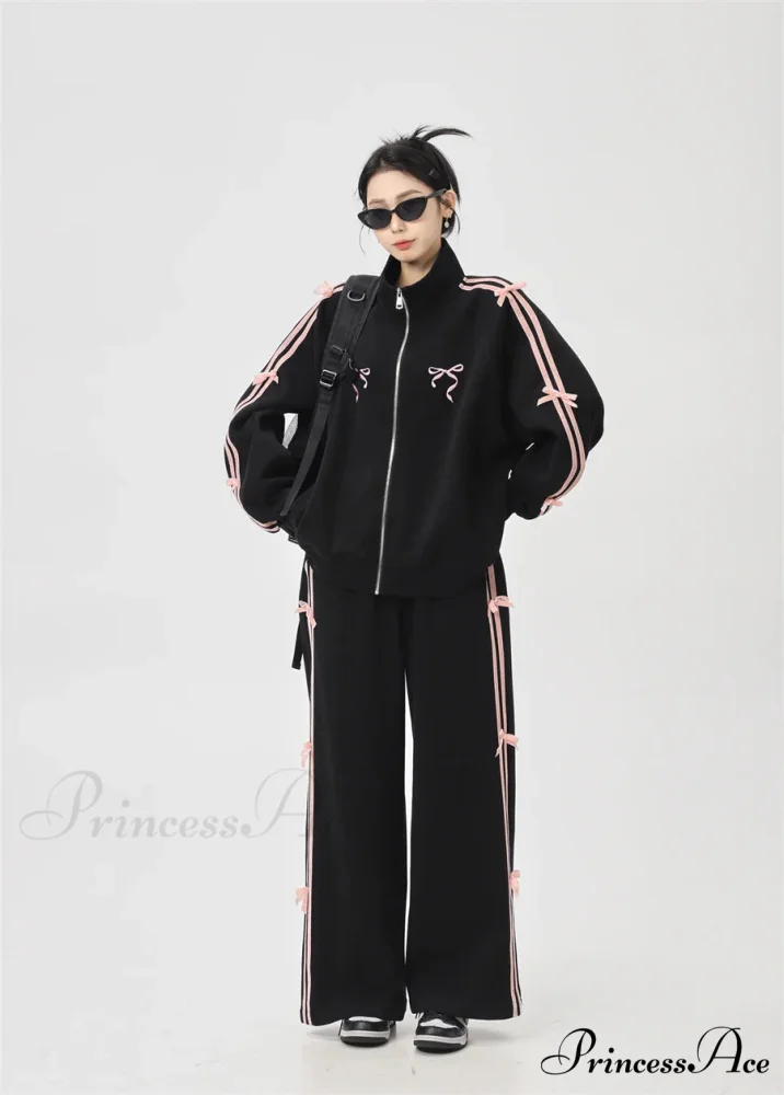 Bow Elegant Tracksuit Set - Image 5