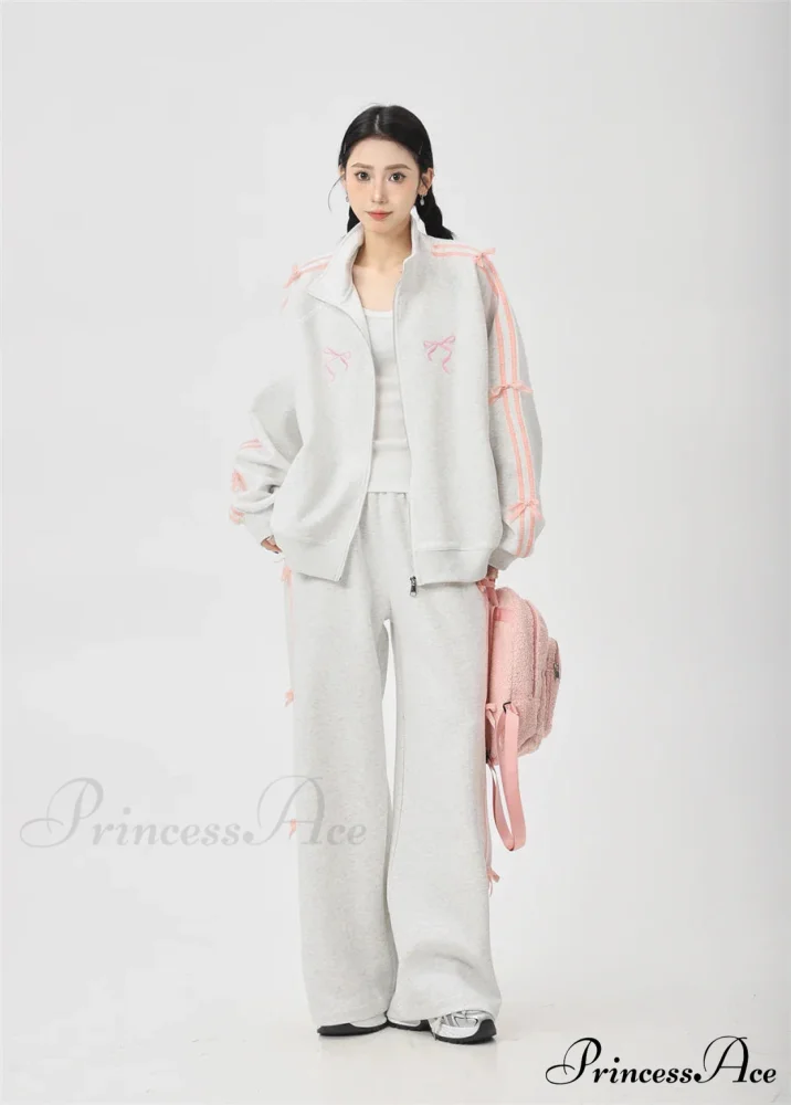 Bow Elegant Tracksuit Set - Image 9