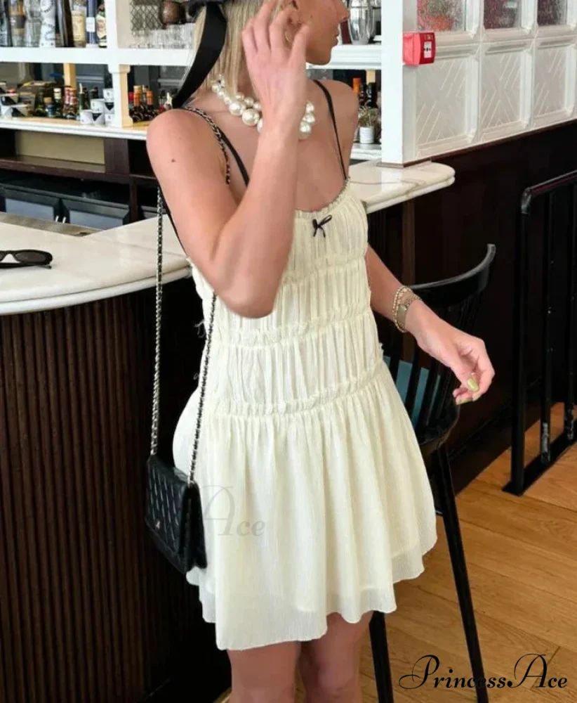 Ruched Cami Stylish Mini Dress - Image 2