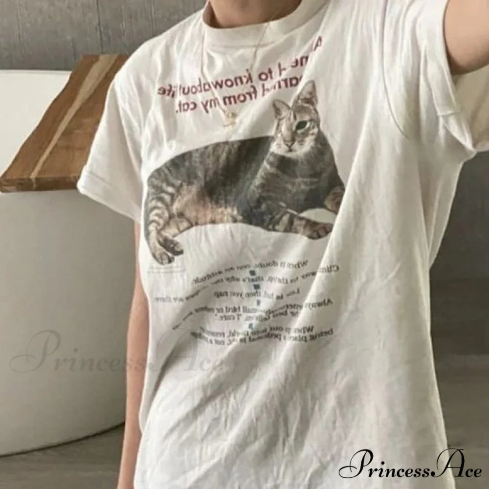 Cat Elegant Quotes GraphicT-Shirt - Image 2