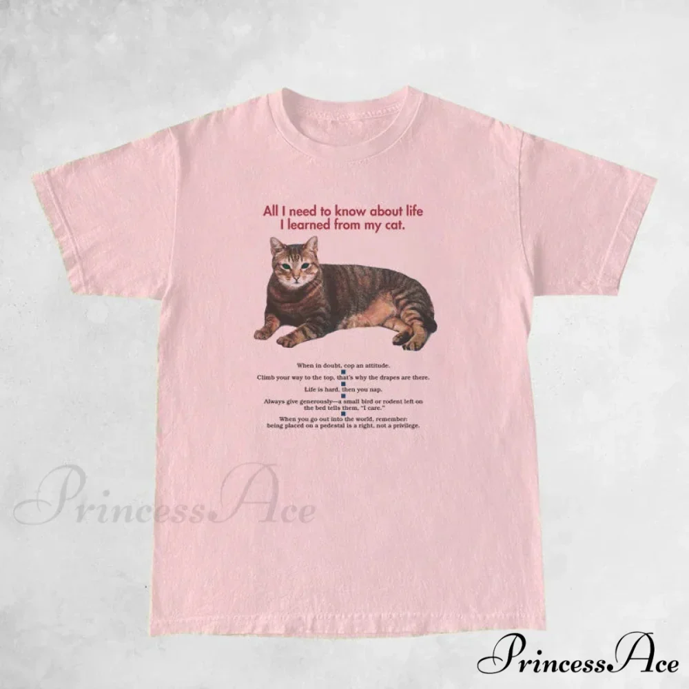 Cat Elegant Quotes GraphicT-Shirt - Image 4