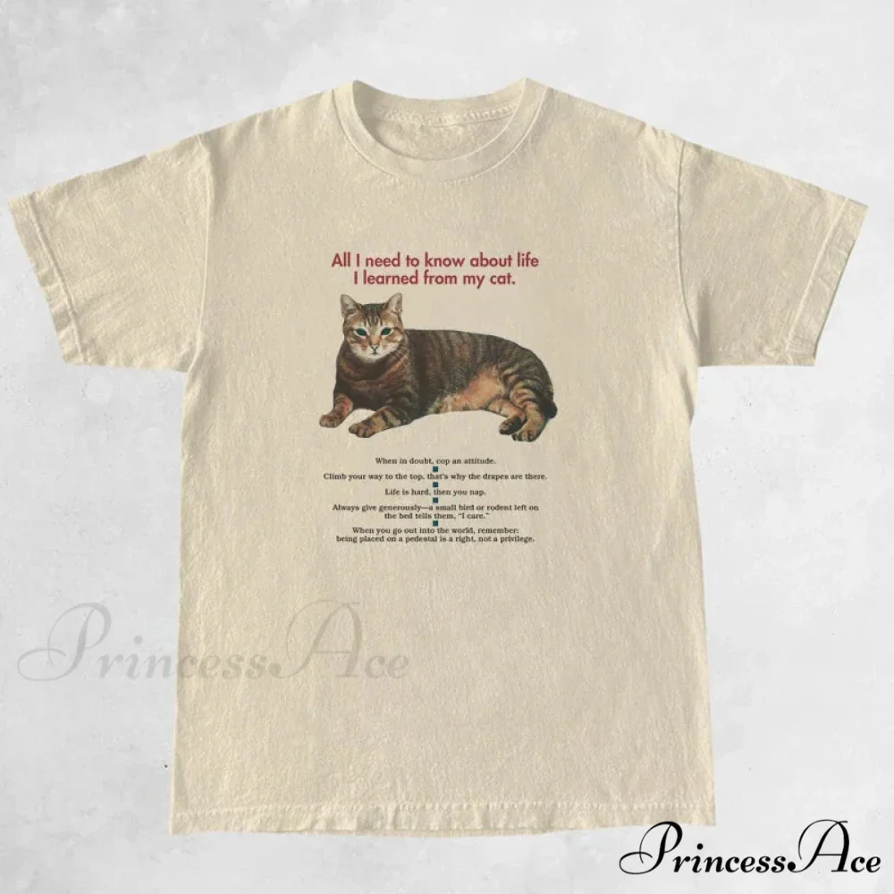 Cat Elegant Quotes GraphicT-Shirt - Image 5