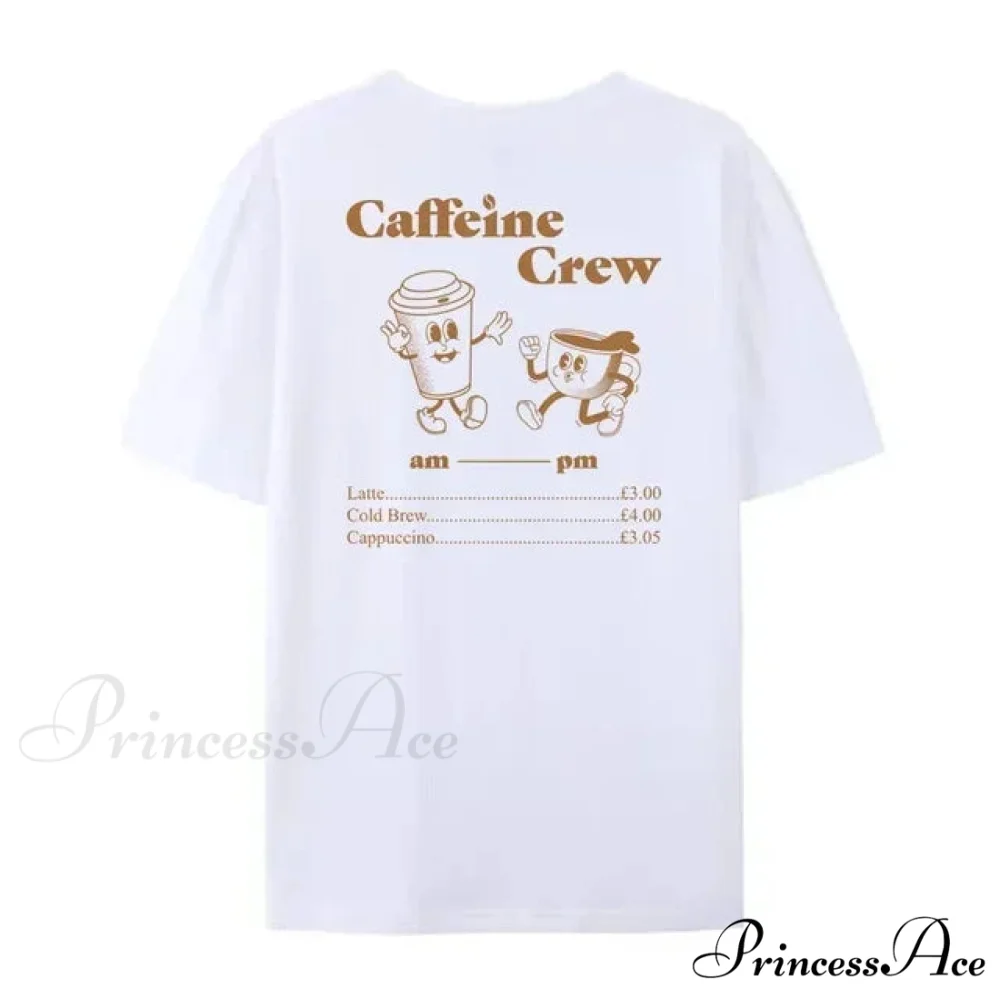 Caffeine Retro Stylish Cartoon Graphic Tees - Image 6