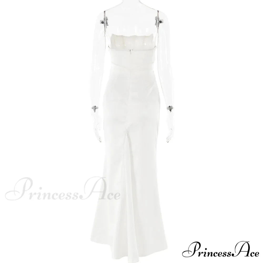 Satin Corset Stylish Maxi Dress - Image 18