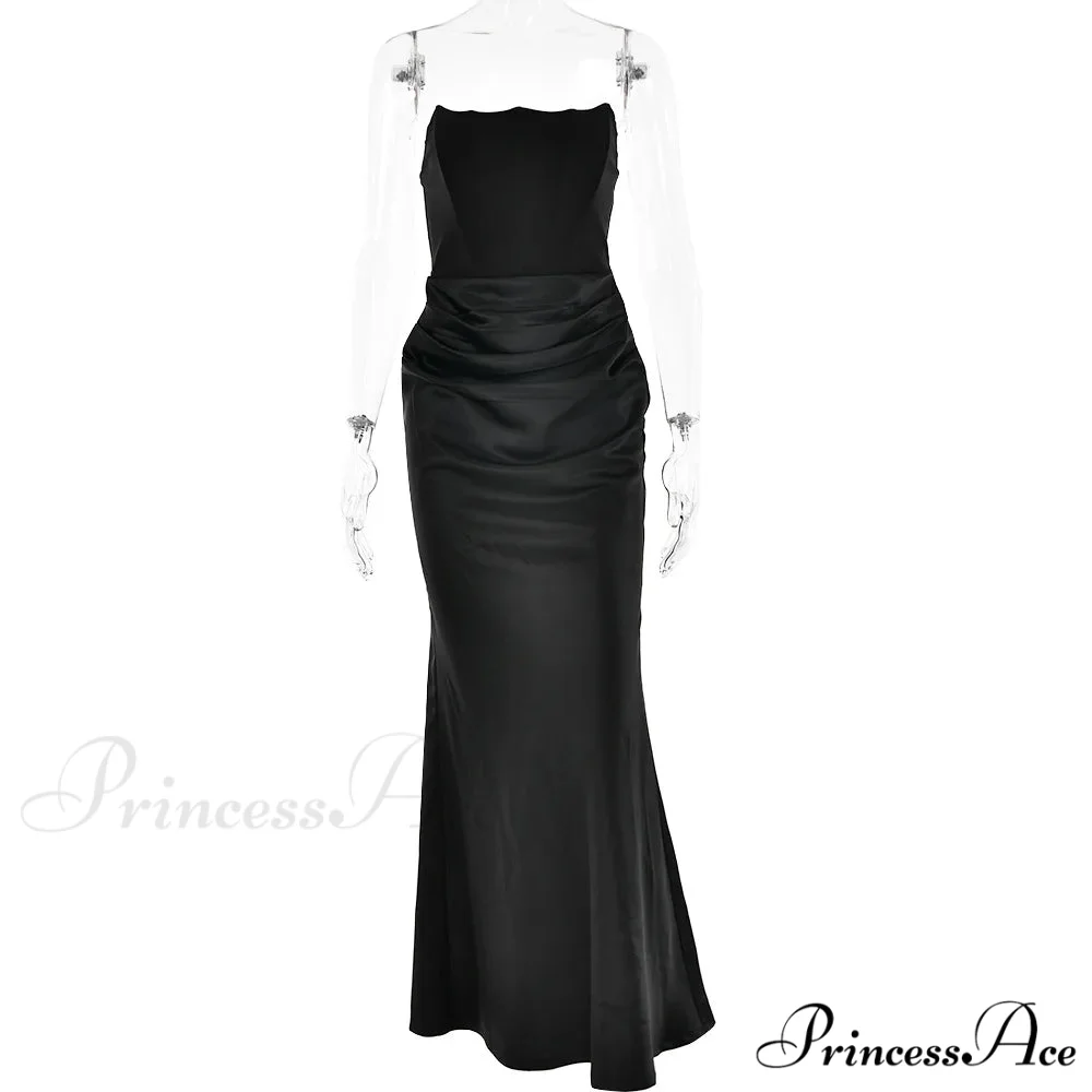 Satin Corset Stylish Maxi Dress - Image 19