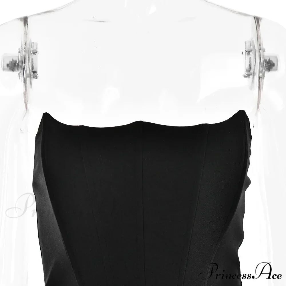 Satin Corset Stylish Maxi Dress - Image 22