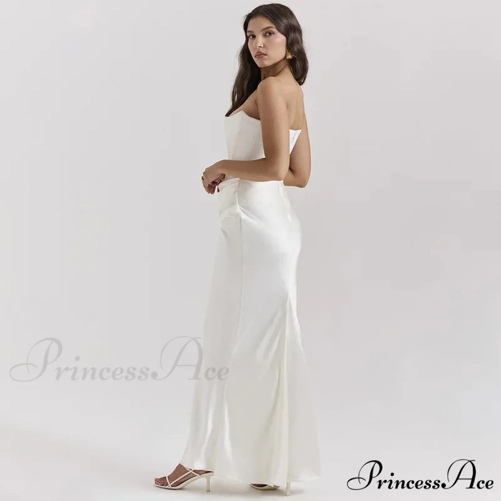 Satin Corset Stylish Maxi Dress - Image 5