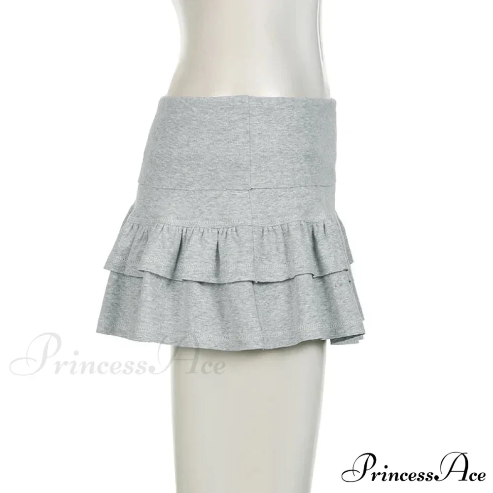 Ruffle Tiered Stylish Micro Mini Skirt - Image 8