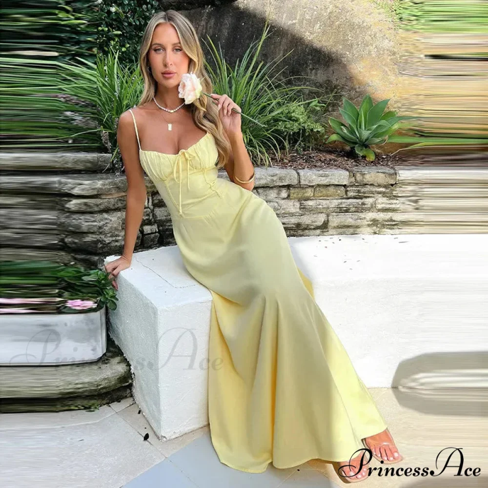Cami Tie Up Charming Solid Maxi Dress - Image 12