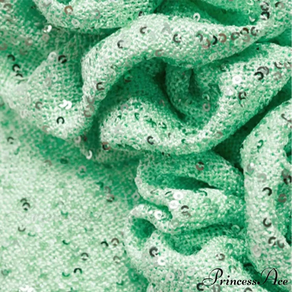 Green 3D Flower Charming Sequin Cami Maxi Dress - Image 15