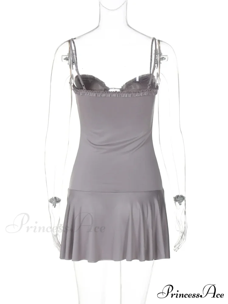 Front Cut Out Charming Cami Mini Dress - Image 11