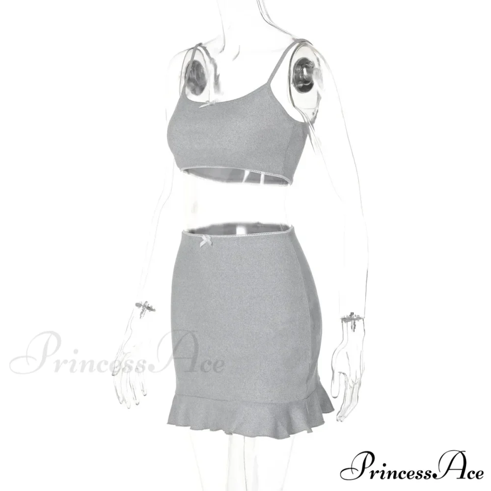 Bow Bralette And Charming Mini Skirt Set - Image 13