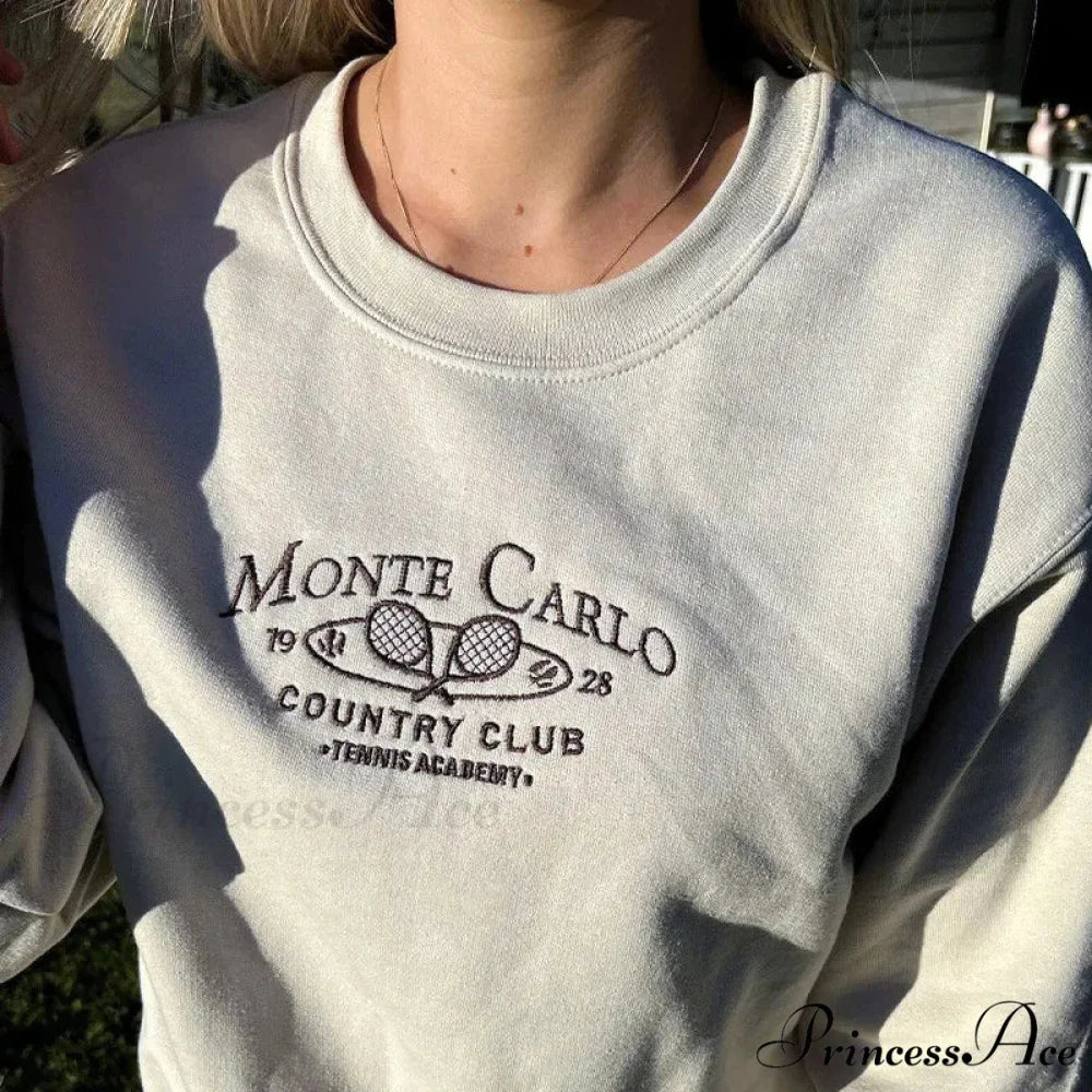 Monte Carlo Country Charming Club Embroidered Sweatshirt - Image 2