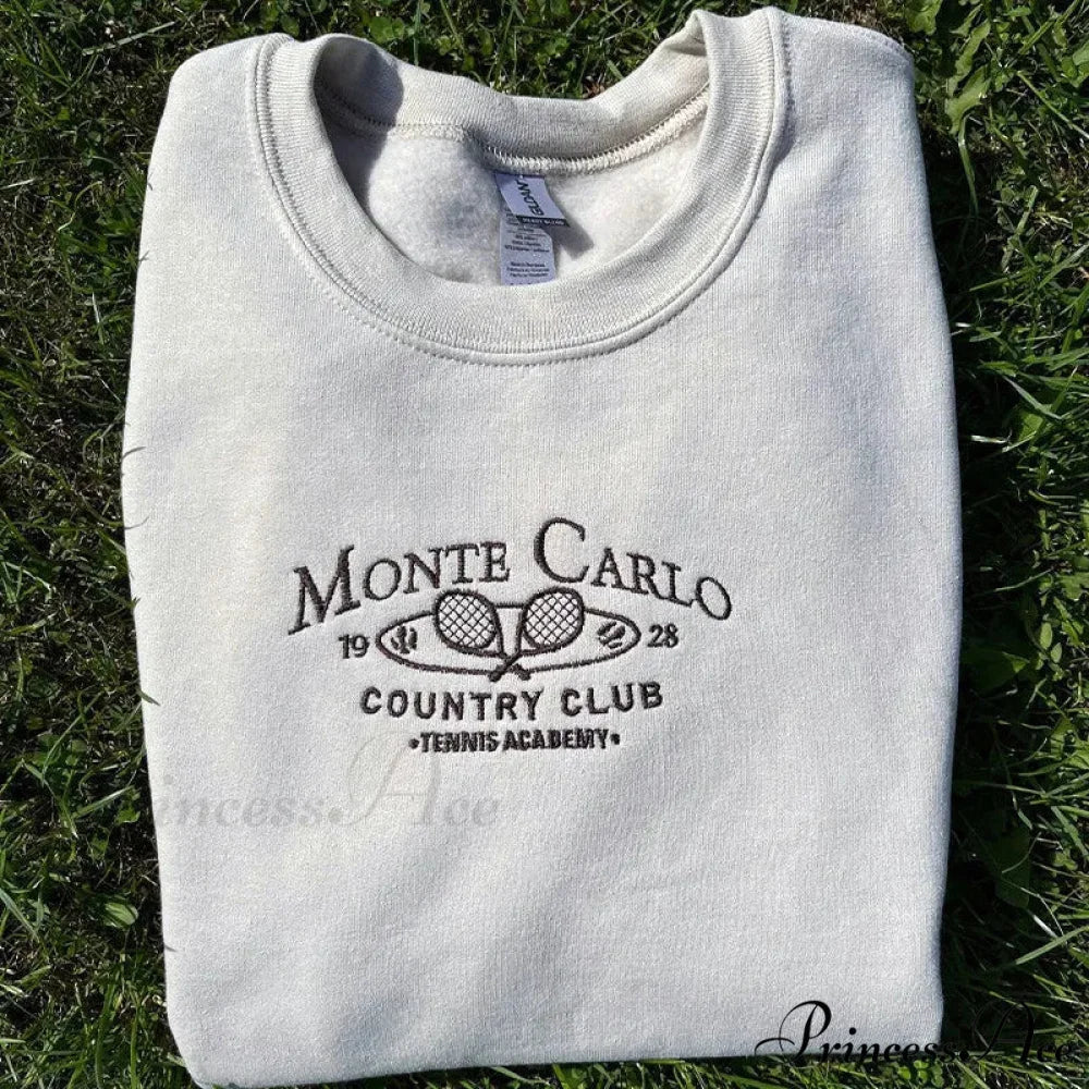Monte Carlo Country Charming Club Embroidered Sweatshirt - Image 3