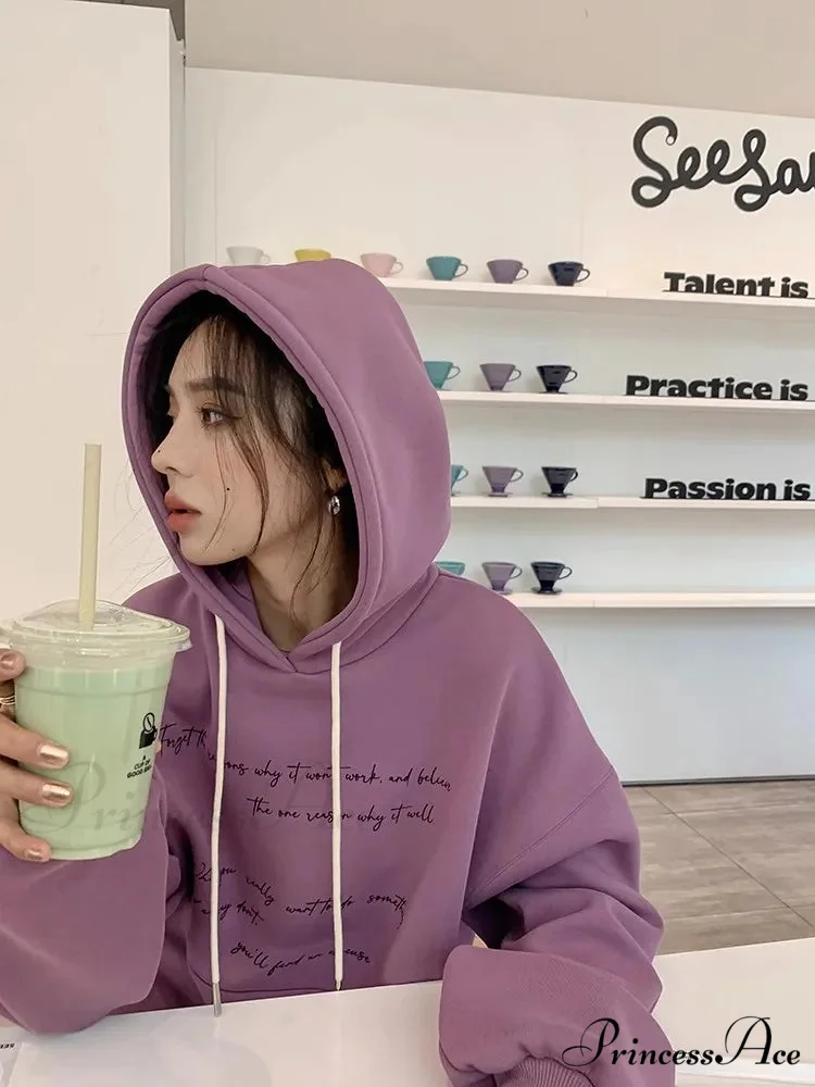 Thick Cozy Fashionable Casual Comfortable Hoodie - Image 3