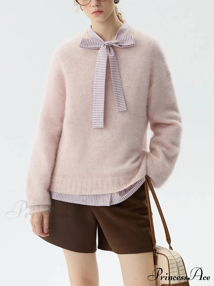 Thick Mohair Wool Pullover Jumper Sweater - Image 2