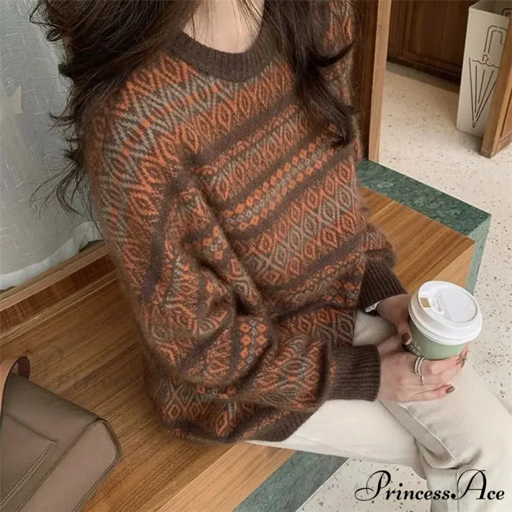 Thickened Broad Soft Vintage Style Sweater - Image 5