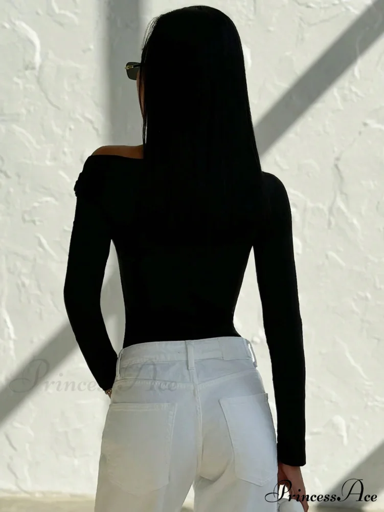 Thin Extended Sleeve Seductive Spice High Fashion Blouse Women - Image 5