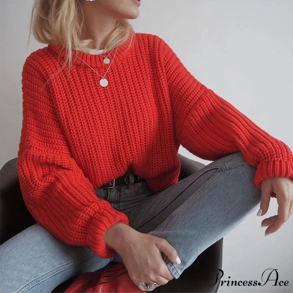 Three - Quarter Sleeve Sophisticated Tan Sweater - Image 2