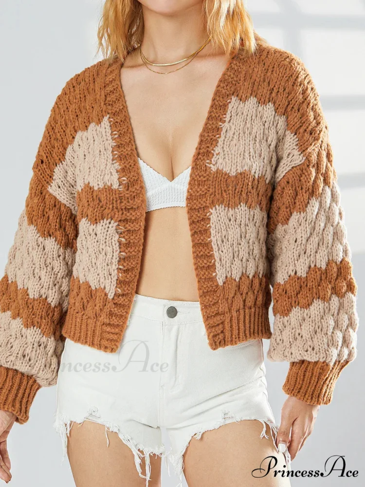 Tie Front V-neck Sweater - Image 2