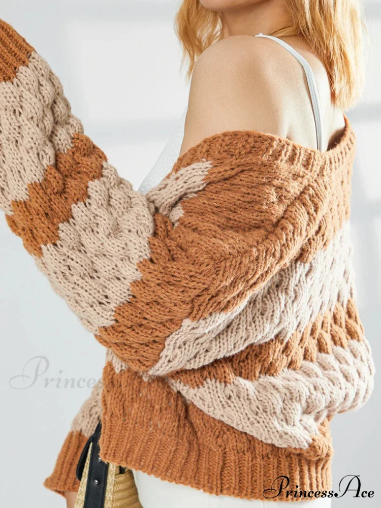 Tie Front V-neck Sweater - Image 5