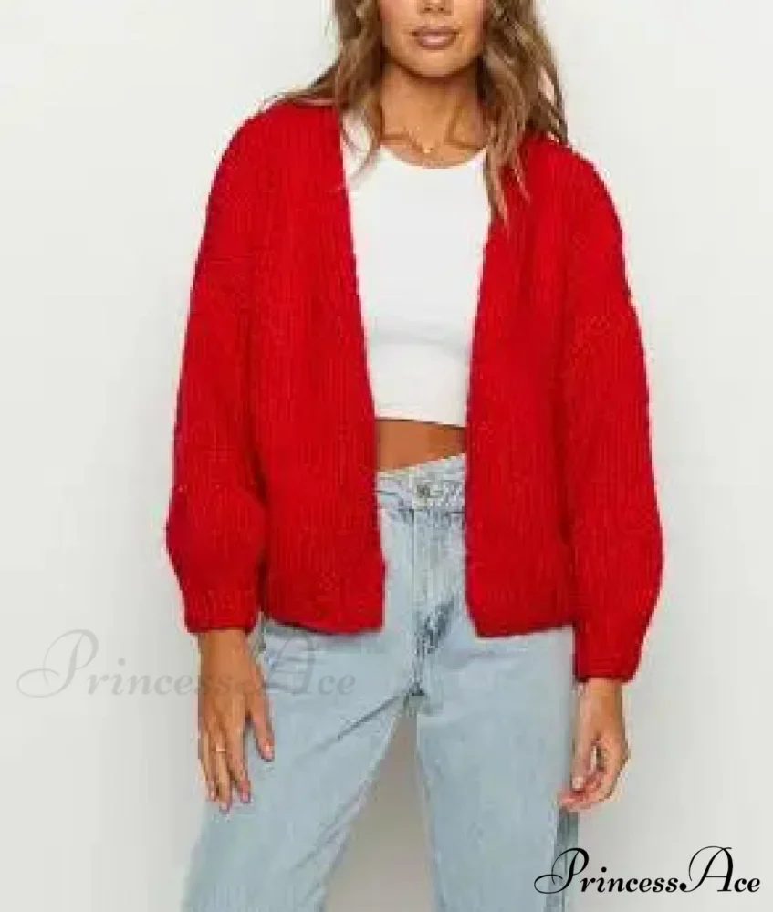 Tie Front V-neck Sweater - Image 8