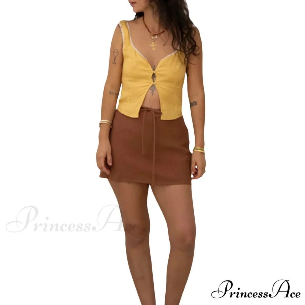 Tie-Up Flower Patch Crop Top - Image 8
