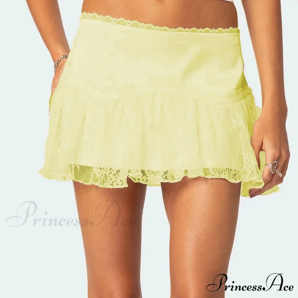 Tiered Lace Billowy Frilled Skirt - Image 7