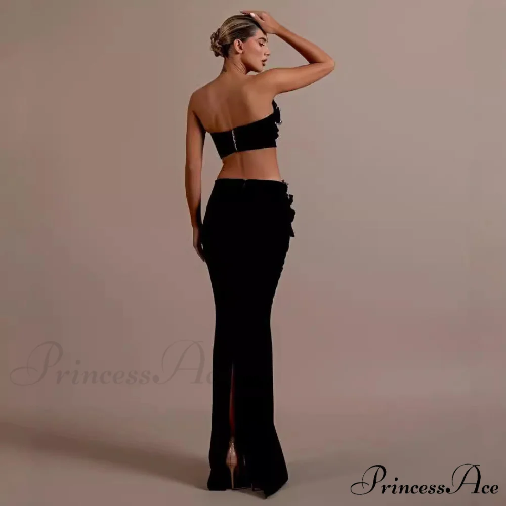 Tight Dress Set with Sparkling Details Prom Dress - Image 2