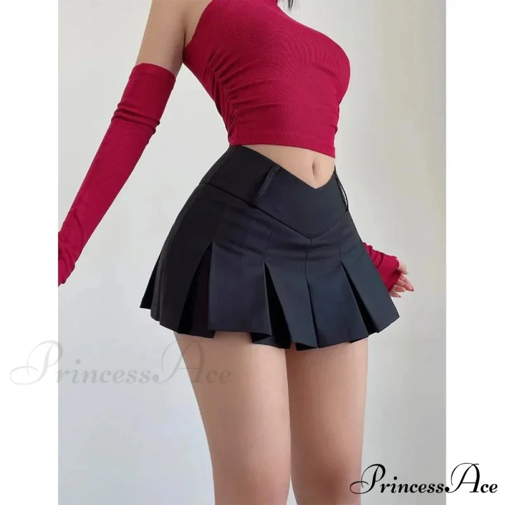Tiny A-Line V Waist Skirt - Image 3