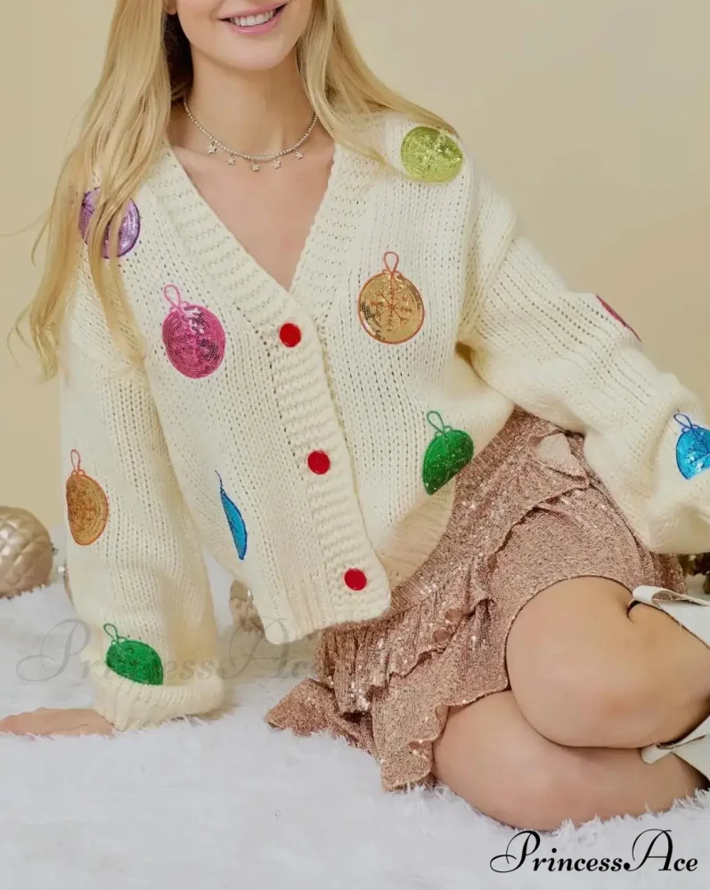 Toy Collar Bind-Up Sweater Cardigan - Image 4