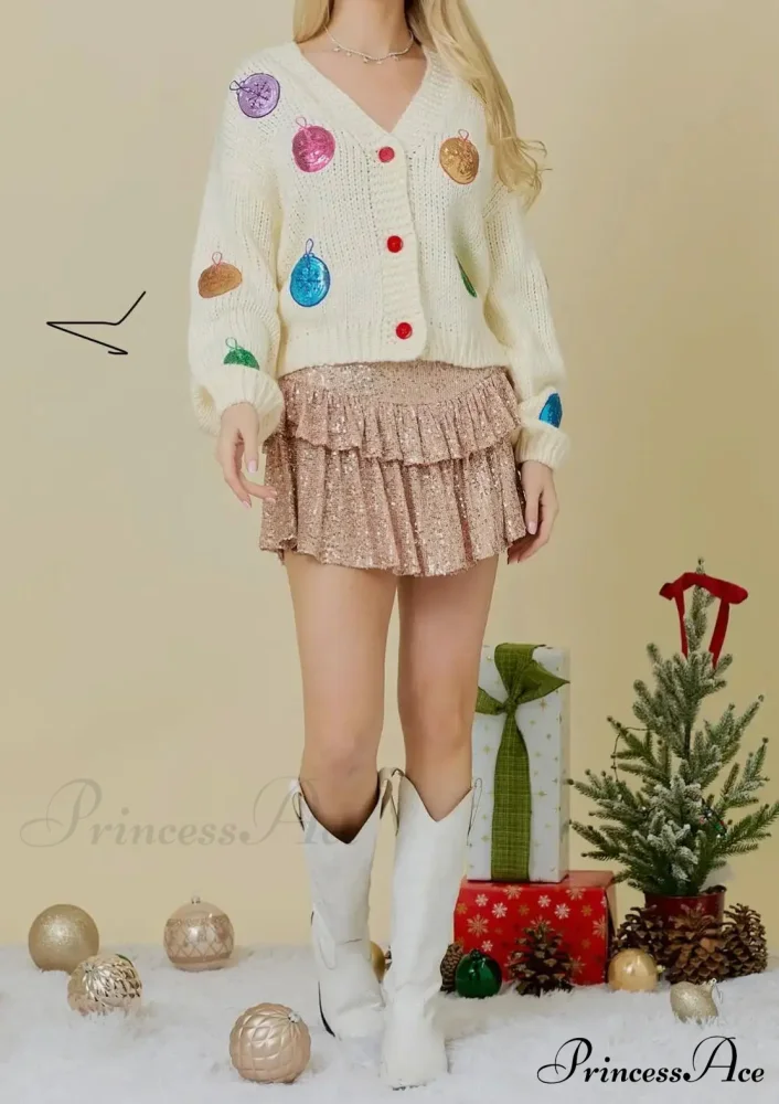 Toy Collar Bind-Up Sweater Cardigan - Image 5