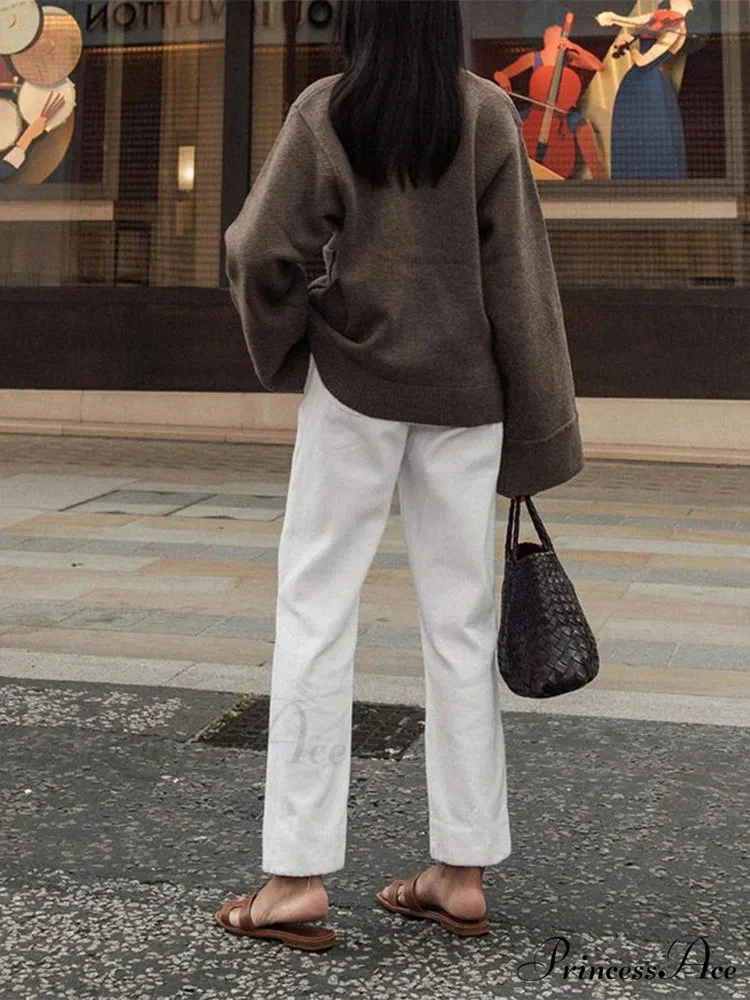 Traditional Strong Pocket V-Neck Single-Breasted Cardigan - Image 6