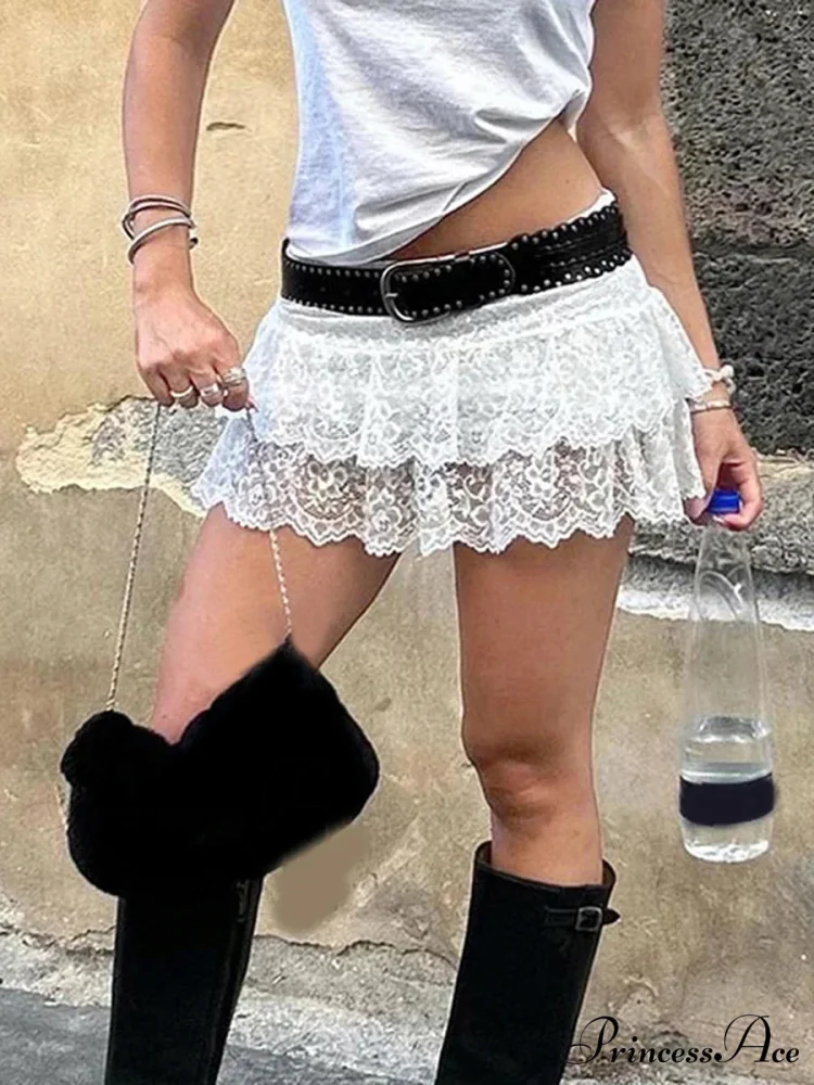 Transparent Blossom Frilly Skirt - Image 3